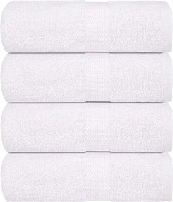 vidaXL Prosoape de oaspeți, FROGN, 4 buc., alb, 30x50 cm, 360 g/m²