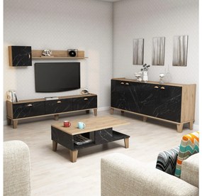 Mobilier living Sommer 2 (Stejar + marmură). 1088213