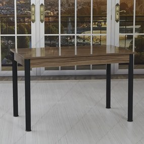 Masa bucatarie Bella nuc si negru, 120 cm