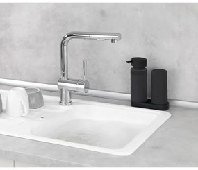 WENKO 69753800 - Organizator EASY SQUEEZ-E, 15 x 18 cm, negru