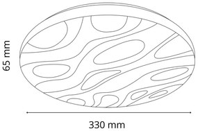 Plafonieră LED pentru baie CLOUD LED/18W/230V d. 33 cm IP44