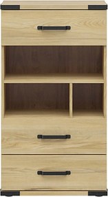 Comoda Lara, stejar, PAL, 60x40x109 cm