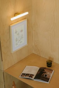 Aplica LED oglinda, tablou IP44 CALMA galben/opal 30cm