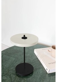 Veioză alb-negru LED din metal cu abajur din metal (înălțime 31 cm) Asteria Move – UMAGE