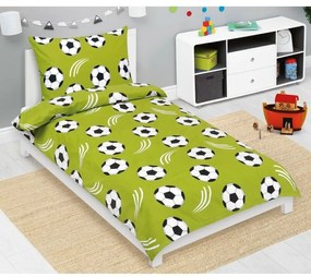 Bellatex Lenjerie de pat din bumbac Junior Fotbal, 140 x 200 cm, 70 x 90 cm