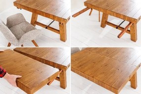 Masa extensibila industrial vintage Finca 300-400cm Pin