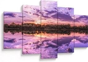 Tablou cu cerul violet (150x105 cm)