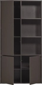 Dulap modular maro închis din lemn de pin 108x215 cm Meggy – WOOOD