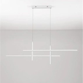 Lustra suspendata LED design modern ANTAMA alb