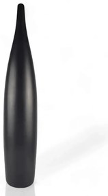 Vază ceramică, negru mat, 70 cm