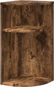 vidaXL Masă laterală Stejar fumuriu 29,6 x 29,6 x 60 cm Lemn compozit