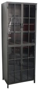 Vitrina neagra, din metal, Fenetre