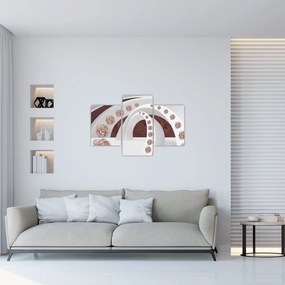 Tablou - Arcade 3D cu flori (90x60 cm)