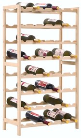 246441 vidaXL Suport sticle de vin, lemn de cedru, 57,5 x 28 x 102 cm