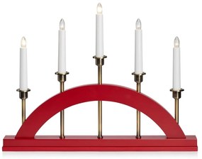 Decorațiune luminoasă de Crăciun roșie Bridge – Markslöjd