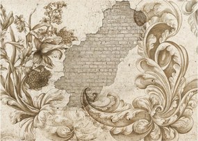 Tablou - Perete cu flori (70x50 cm)