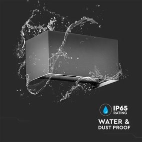 LED aplică de perete pentru exterior LED/24W/230V 4000K IP65 antracit