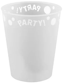 Party White Pahar alb micro premium din plastic 250 ml