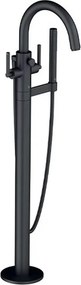 Baterie cada - dus freestanding Kludi Nova Fonte Puristic negru mat