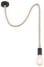 Pendul design industrial ULLEU negru, maro 10cm