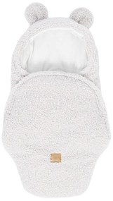 Păturică de înfășat fildeș din sherpa 45x80 cm – Meowbaby