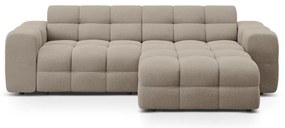 Colțar maro (cu colț pe partea dreaptă, cu șezlong) Kendal – Micadoni