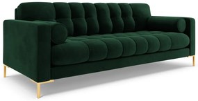 Canapea Bali 3 locuri velvet/picioare gold L177 cm