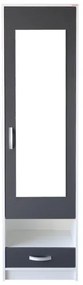 Dulap Andrei 500 Alb/Gri