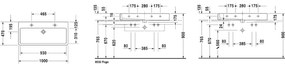 Duravit Vero lavoar 100x47 cm dreptunghiular clasica-mobilier alb 0454100026