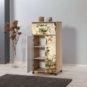 DULAP MULTIFUNCTIONAL Kiler - Multi Purpose Cabinet 3, Crem, 116x36x60 cm