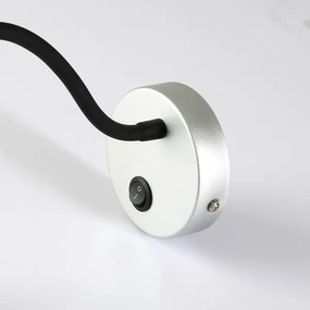 Lampă LED flexibilă de perete Brilagi MAYA LED/3W/230V 4000K argintiu