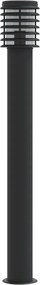 vidaXL Lampă exterioară de podea, negru, 110 cm, oțel inoxidabil