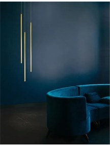 Pendul LED design liniar ELETTRA auriu