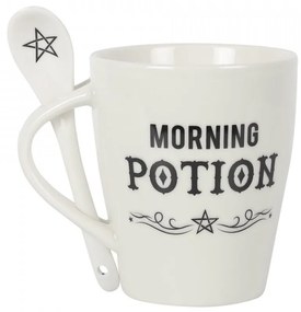 Cana cu lingura Morning Potion 10 cm, capacitate 500 ml