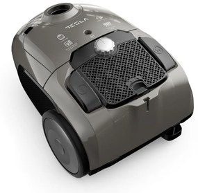 Aspirator cu sac Tesla BG300G, 800W, 3.5 L, Filtru HEPA lavabil, 76 dB, Gri