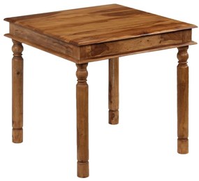Masa de sufragerie din lemn masiv de sheesham, 80x80x77 cm 1, 80 x 80 x 77 cm