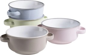 Mäser Set de 4 boluri pentru supă MAILA – 12,5 cm, albastru deschis mix