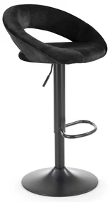 Scaun de bar Kaiden, negru