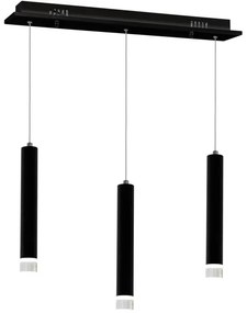 LED Lustră pe cablu CARBON 3xLED/15W/230V