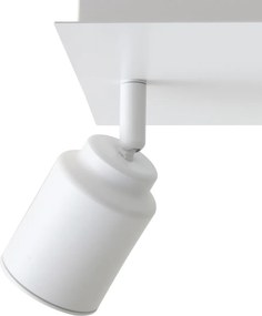 Spot de baie modern alb pătrat cu 3 lumini IP44 - Ducha