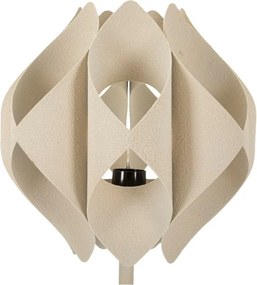 Veioză bej cu abajur din metal (înălțime 57 cm) Space – Mauro Ferretti