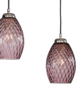 Lustra moderna cu 3 pendule design italian 10008 Amethyst