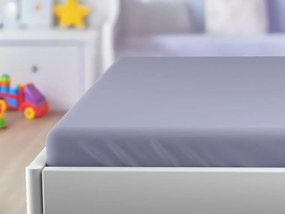 Cearceaf jersey pentru patut copii violet deschis 70 x 140 cm