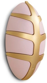 Cârlig roz deschis/auriu de montat pe perete din plastic Bug – Spinder Design