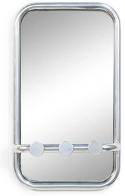 Panou de agățat diverse argintiu din metal 35x60x11 cm Retro – Spinder Design