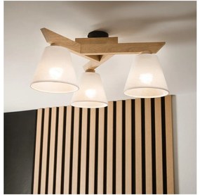 Lustr ANTONIO 3xE14/40W/230V, montaj plafon, stejar