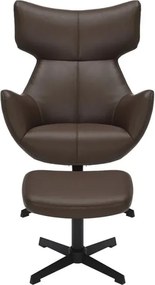 Fotoliu pivotant VOGUE piele sintetica maro