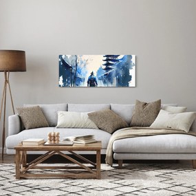 Tablou - Samurai, aquarel (120x50 cm)