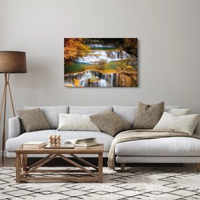 Tablou - Cascada Huay Mae Khamin, Thailanda (90x60 cm)