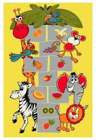 Covor galben cu Sotron pentru Copii 11120 Selectează mărime: 080 X 150